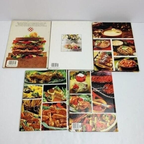 Vintage Better Homes Gardens Cookbooks Lot of 5 Hardcover Brown Baggers Chicken - Picture 3 of 8